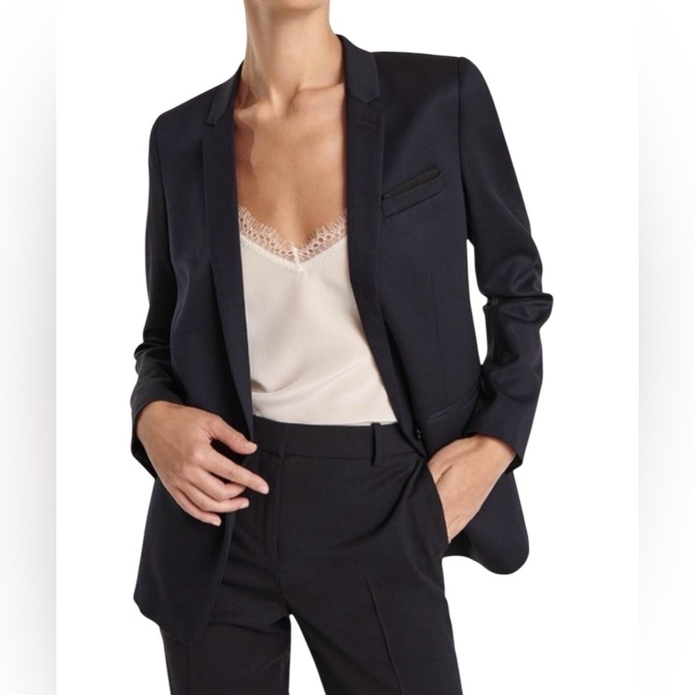 The Kooples Marta Single Button Navy Blazer Size XS
